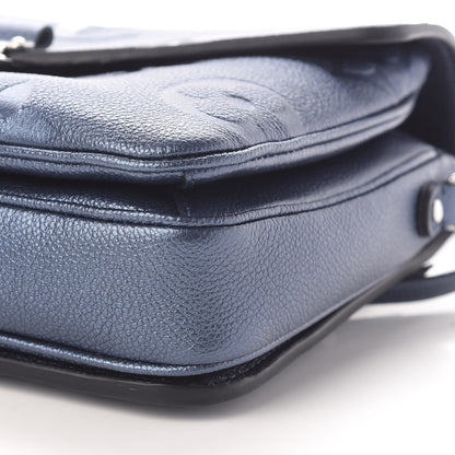 Louis Vuitton Metallic Empreinte Monogram Giant Pochette Metis Navy Nacre 8 of 8