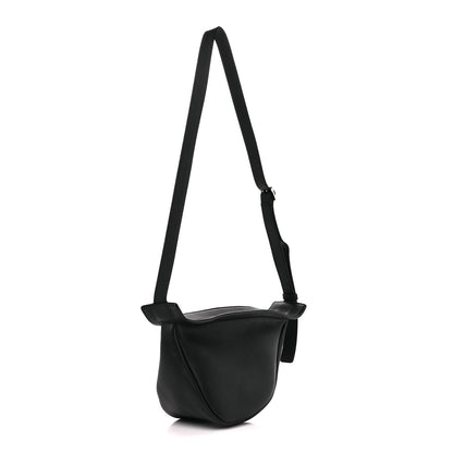 The Row Grained Calfskin Small Slouchy Banana Bag Black 3 of 10