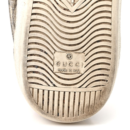 Gucci GG Supreme Monogram Bees Ayers Web Mens Ace Sneakers 9.5 Beige Oro Green Red 7 of 9