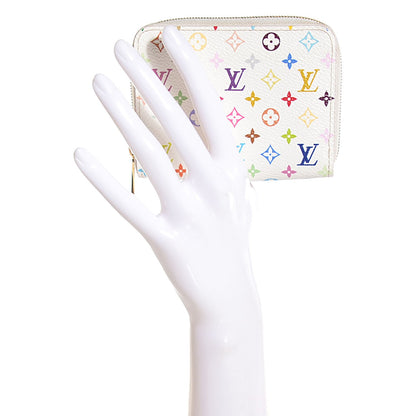 Louis Vuitton Monogram Multicolor Zippy Coin Purse White 2 of 7