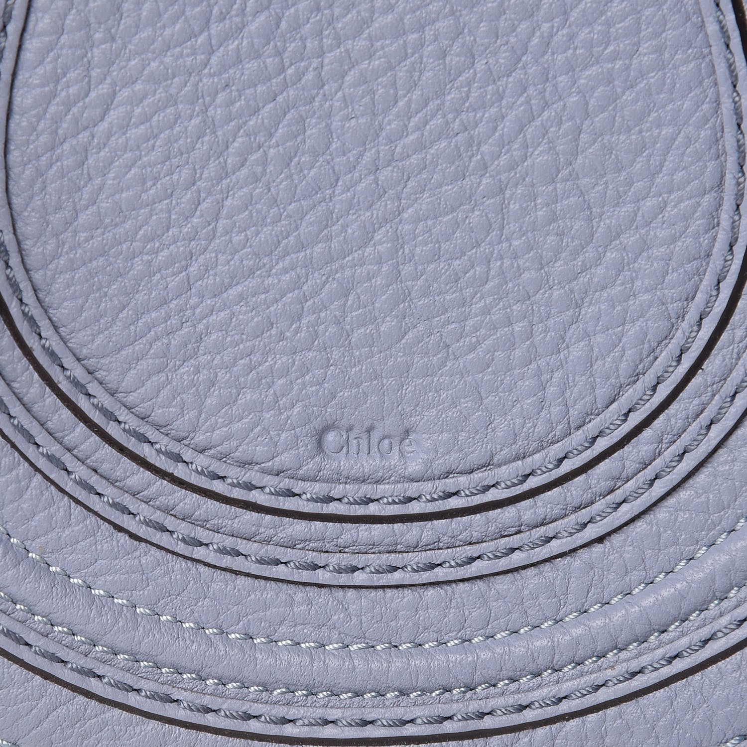 Chloe Calfskin Mini Marcie Round Crossbody Bag Washed Blue 8 of 10