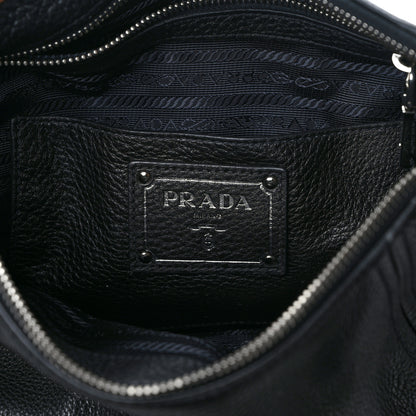 Prada Vitello Phenix Hobo Black 6 of 12