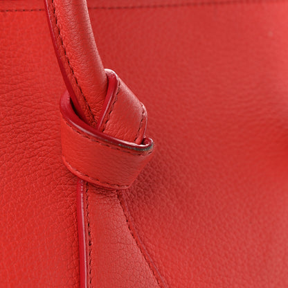Celine Crisped Calfskin Medium Tie Knot Tote Vermillion 13 of 17