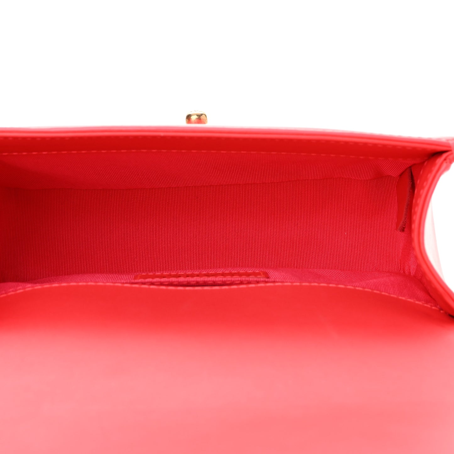 Patent Calfskin Quilted Small Boy Flap Pink