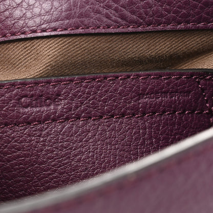 Chloe Calfskin Mini Marcie Round Crossbody Bag Dark Velvet 6 of 13