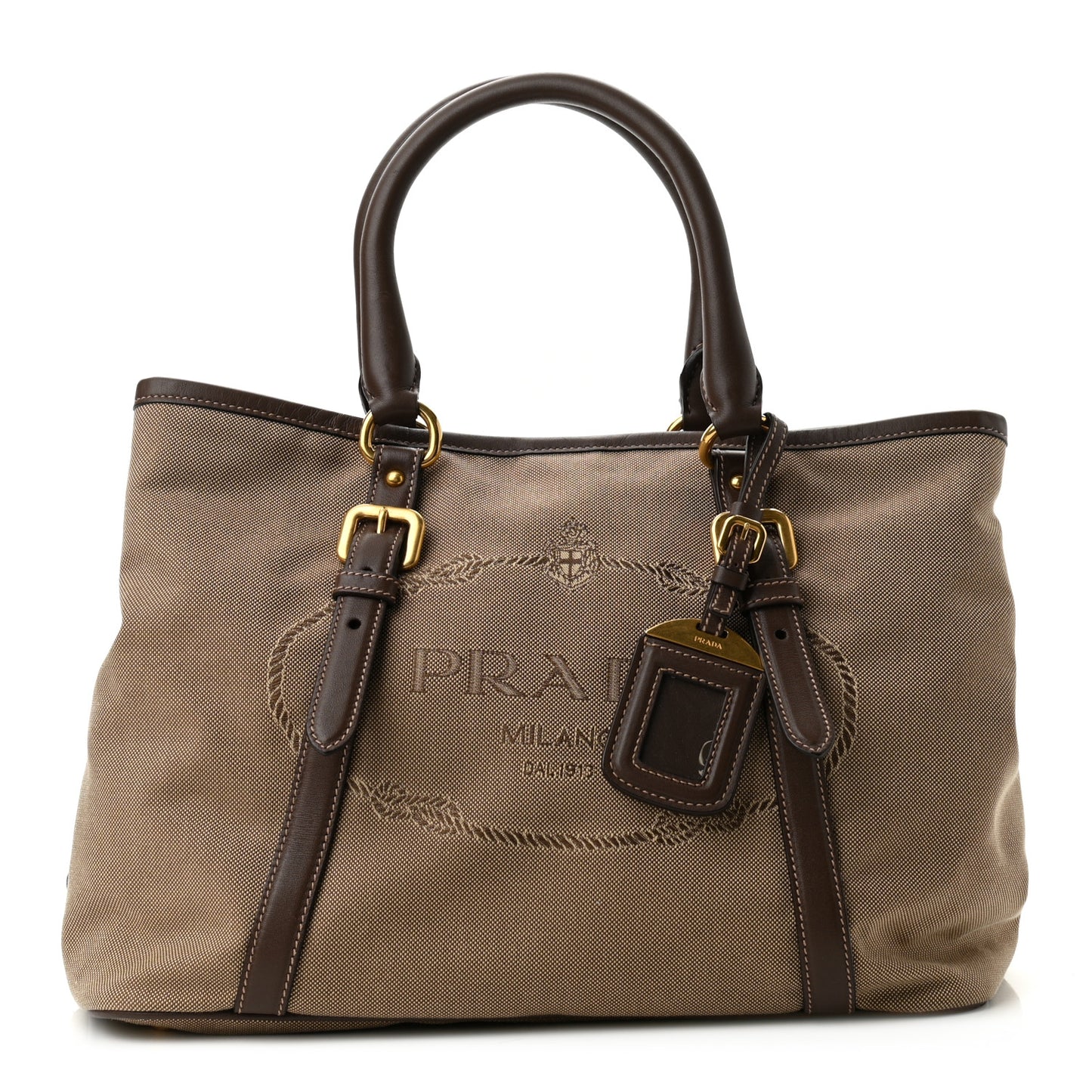 Jacquard Logo Tote Corda Bruciato