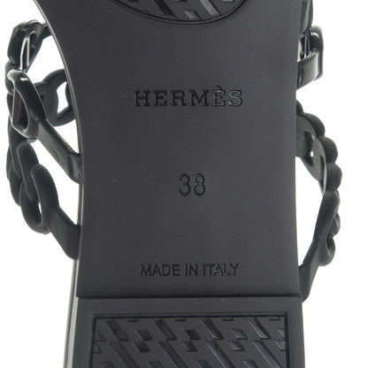 Hermes Chaine d'Ancre Nude Sandals 38 Black 6 of 7