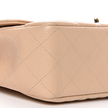 Chanel Caviar Quilted Jumbo Single Flap Beige Clair 10 of 12
