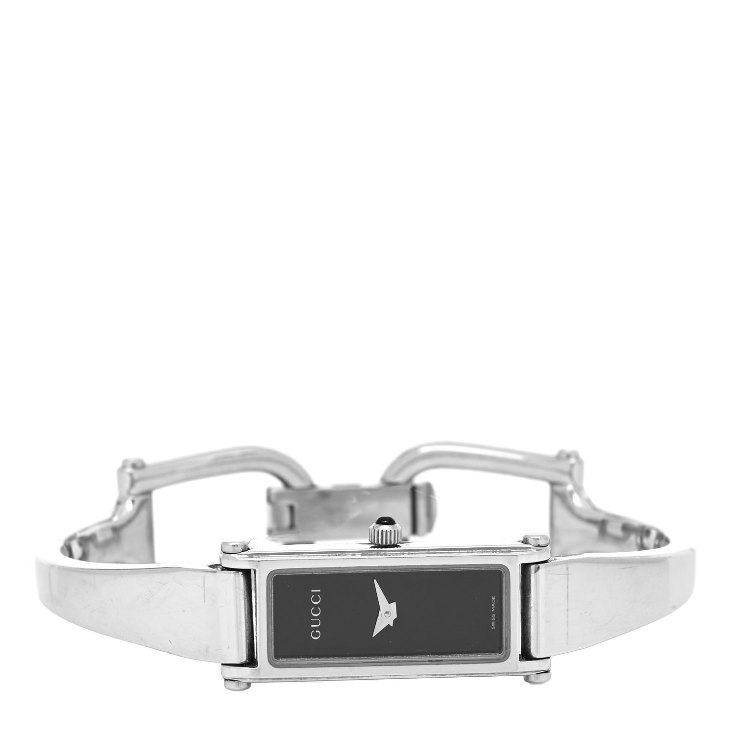 Gucci Stainless Steel 12mm 1500L Horsebit Quartz Watch Black 2 of 4