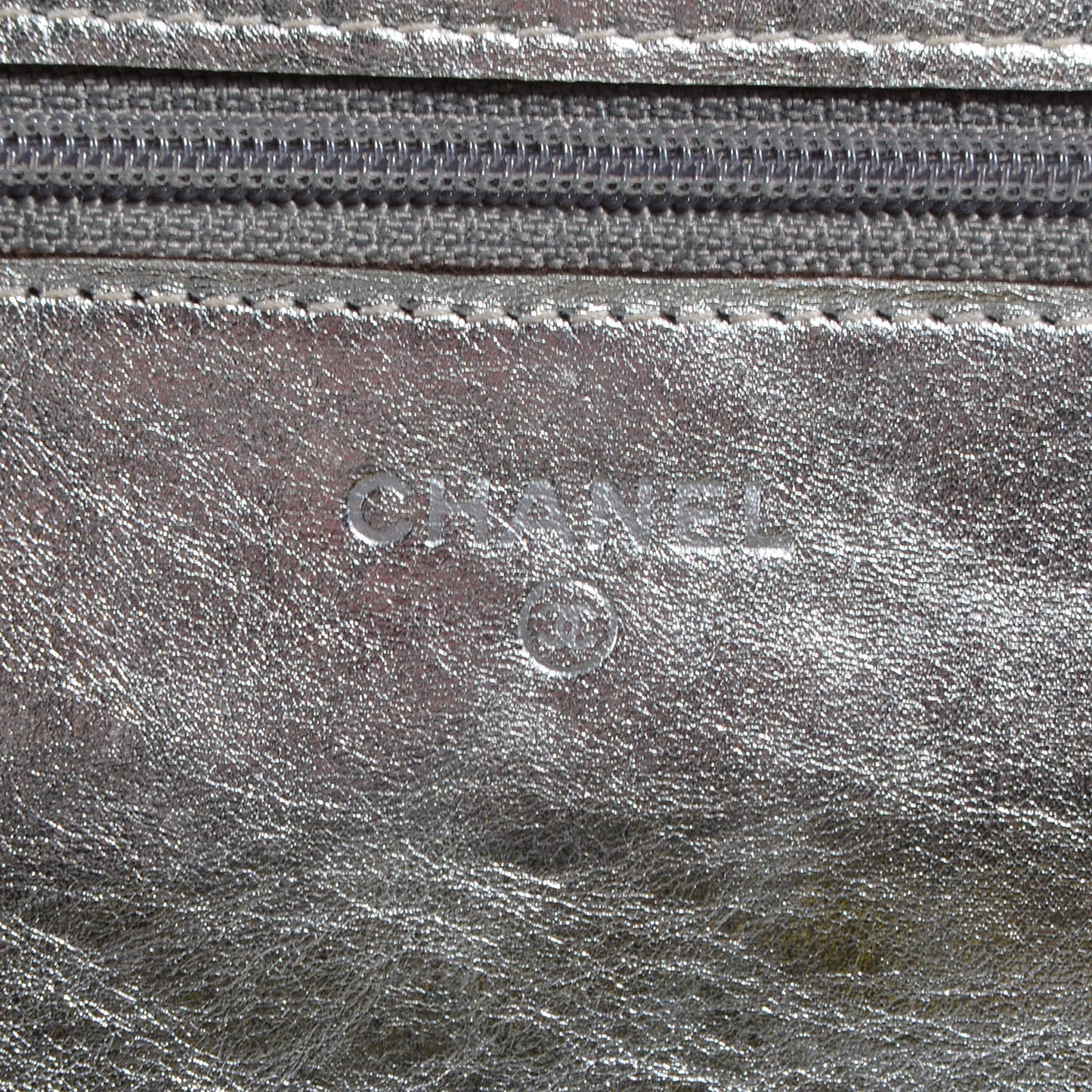 Calfskin Reissue Wallet On Chain WOC Silver