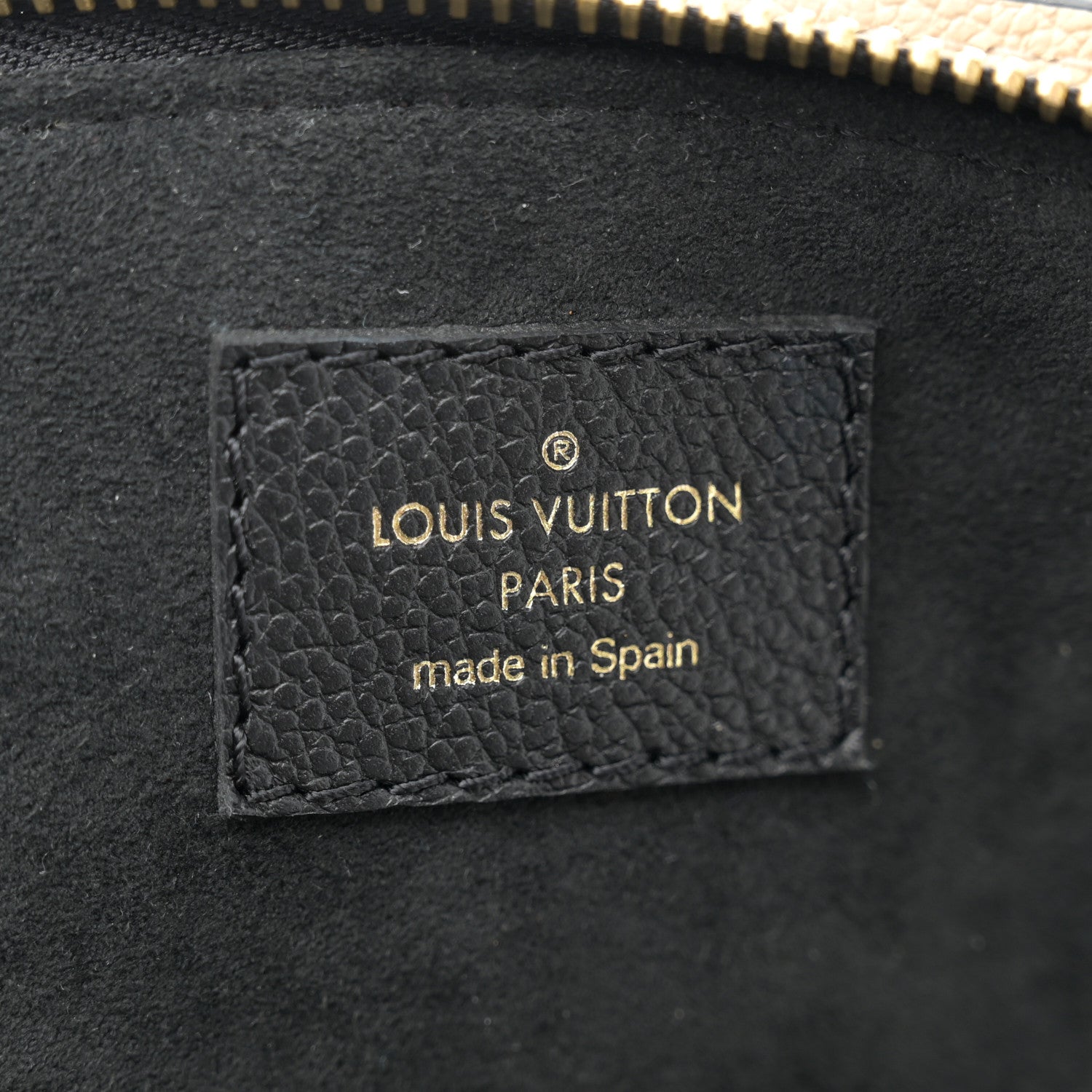Louis Vuitton Empreinte Monogram Giant Petit Palais Black Beige 6 of 11