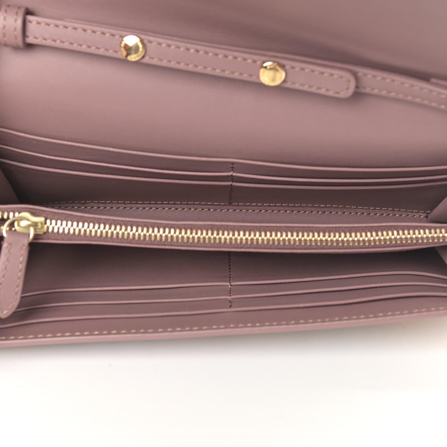 Burberry Haymarket Check Henley Wallet On Chain Dusty Pink 5 of 10