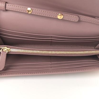 Burberry Haymarket Check Henley Wallet On Chain Dusty Pink 5 of 10