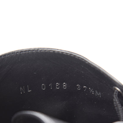 Louis Vuitton Calfskin LV Black Heart Flat Ranger Boots 37.5 Black 8 of 8