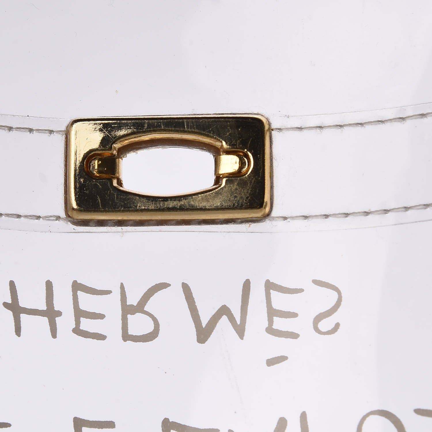 Hermes Vinyl Souvenir De L'Exposition Kelly Transparent 7 of 21