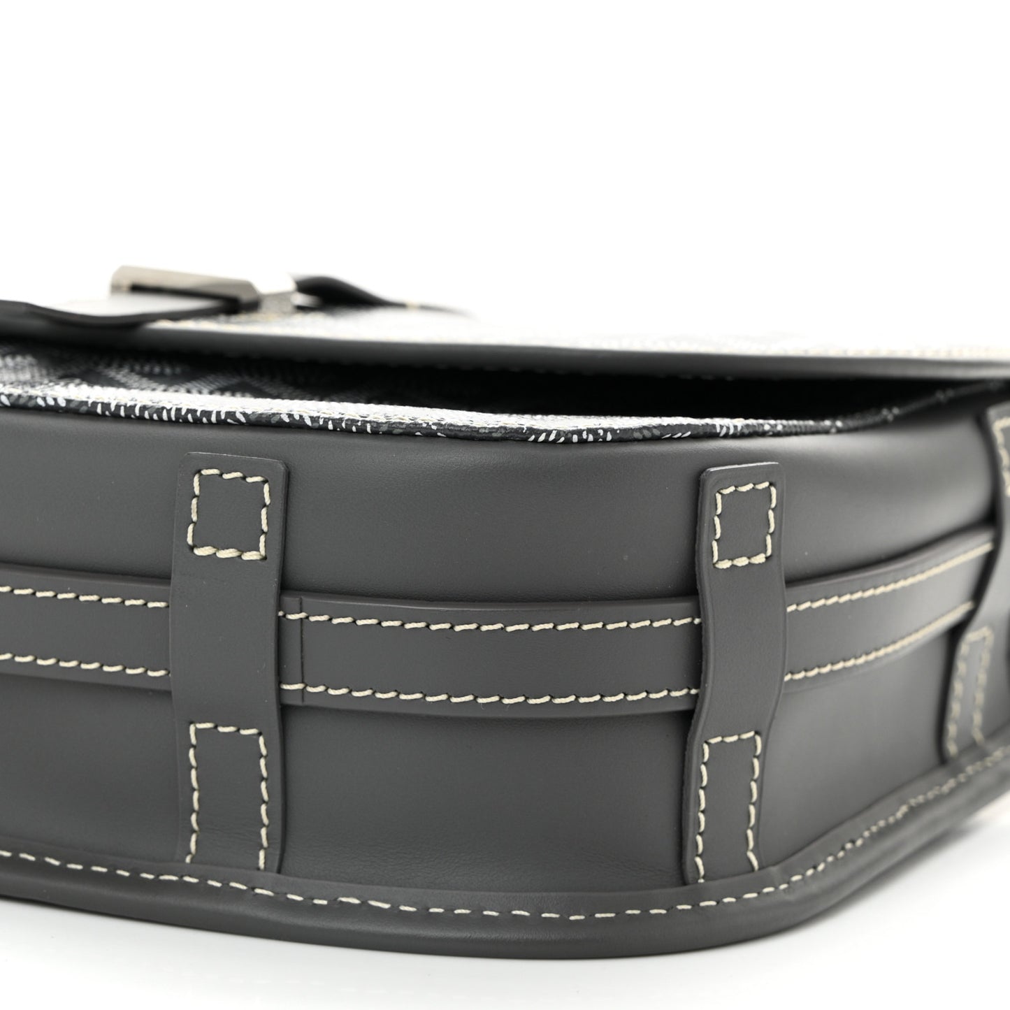 Goyardine Belvedere II PM Messenger Bag Grey