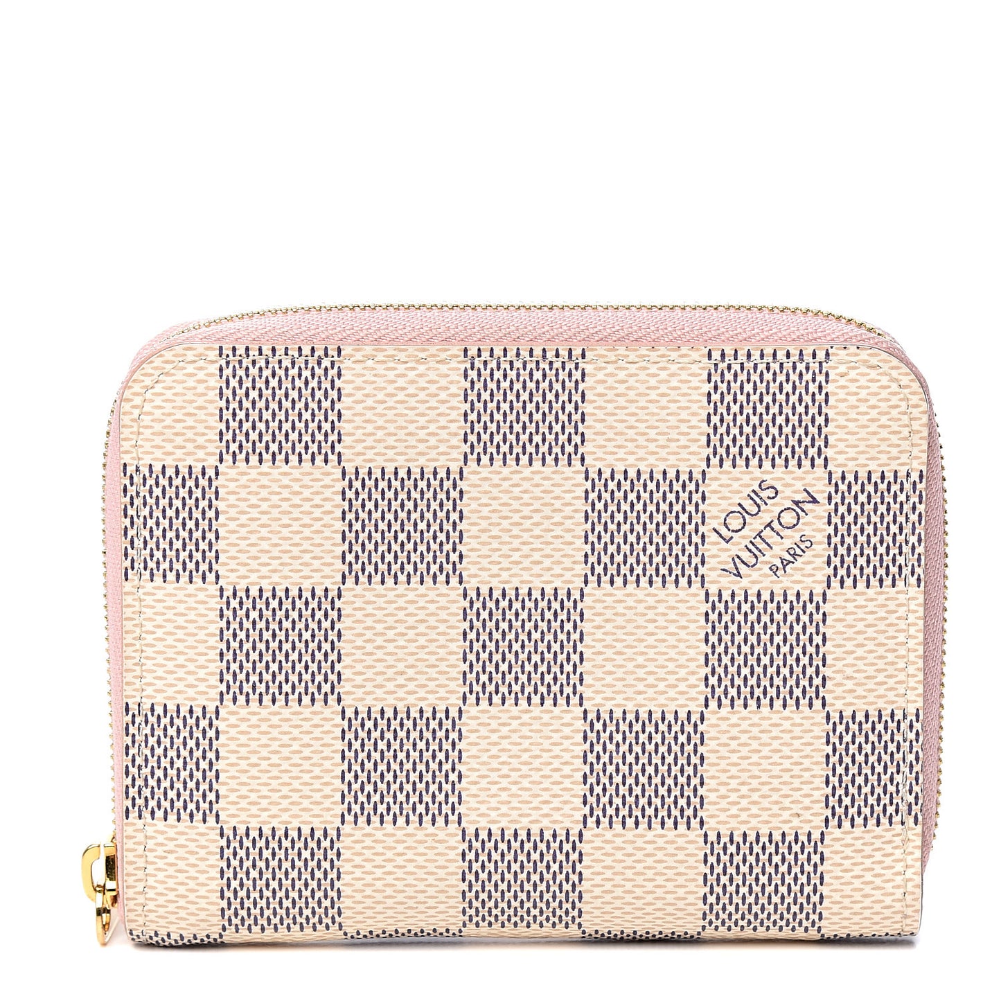 Damier Azur Zippy Coin Purse Rose Ballerine