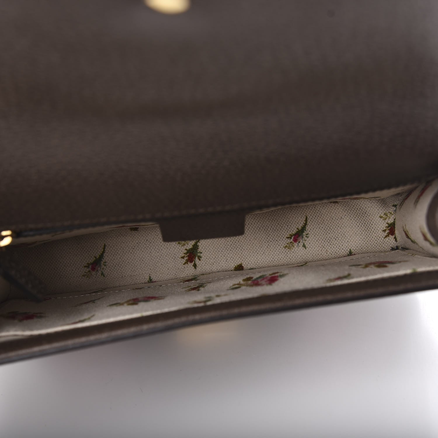 Gucci Calfskin Embroidered Sylvie Belt Bag Brown 5 of 10