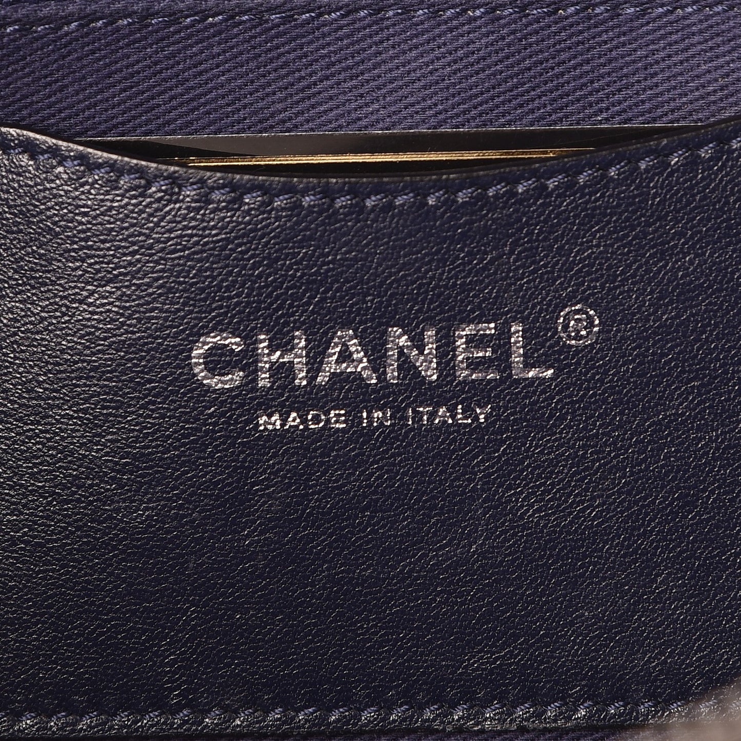 Iridescent Calfskin Quilted Large Shiva Flap Grey