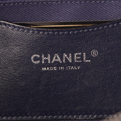 Chanel Iridescent Calfskin Quilted Large Shiva Flap Grey 6 of 13