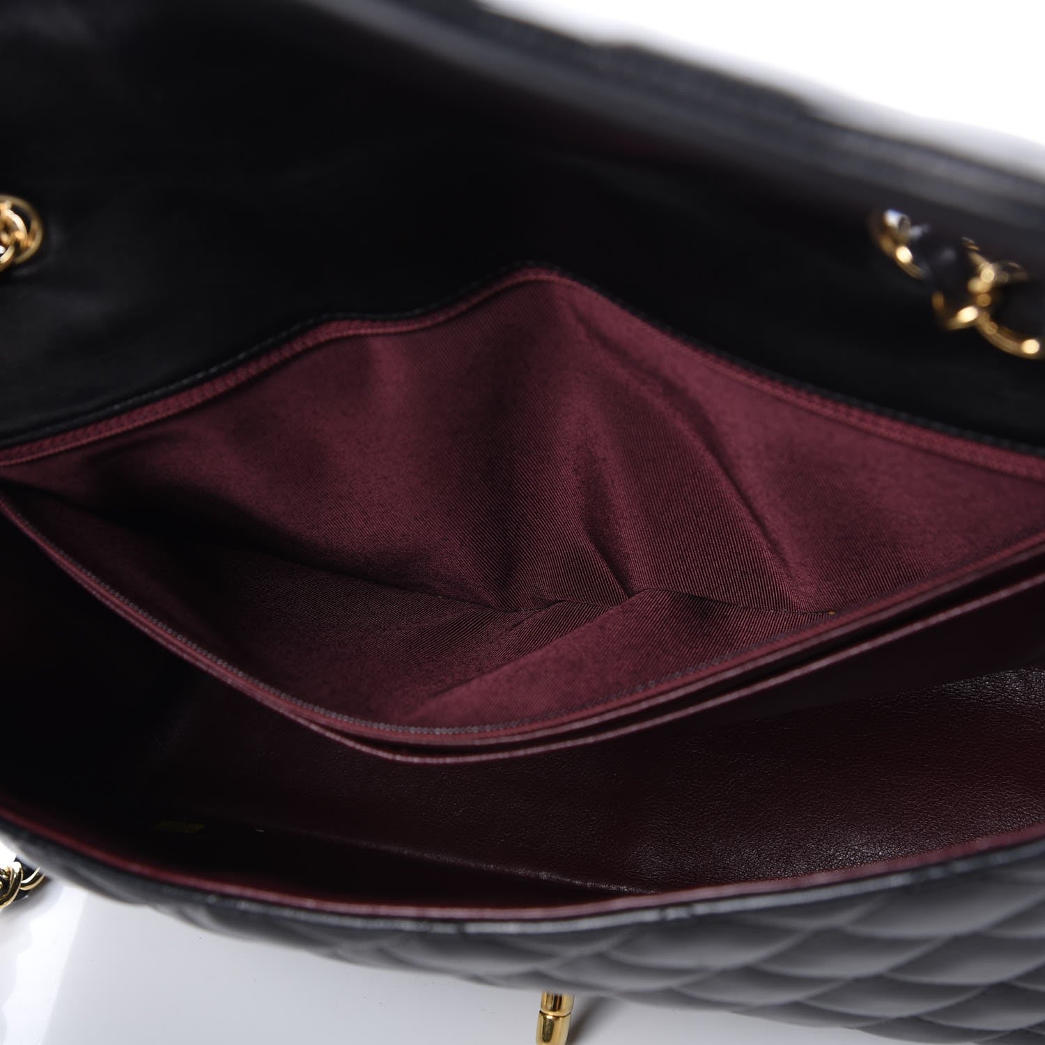 Chanel Lambskin Quilted Jumbo Single Flap Black 9 of 9