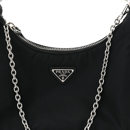 Prada Nylon Re-Edition 2005 Shoulder Bag Black 9 of 12