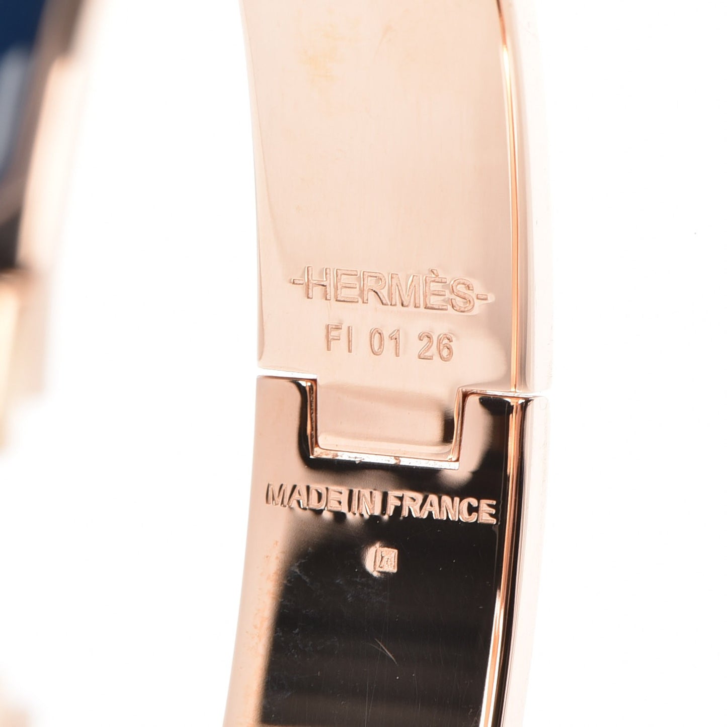 Enamel Narrow Clic Clac H Bracelet PM Bleu De Genes