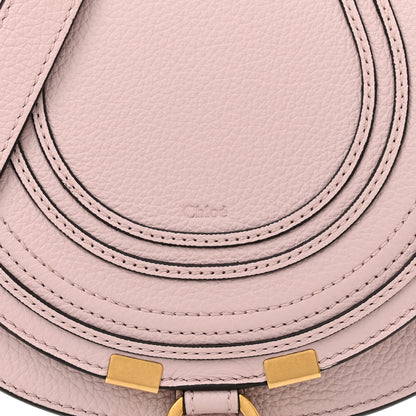 Chloe Grained Calfskin Small Marcie Saddle Bag Misty Lavender 9 of 12