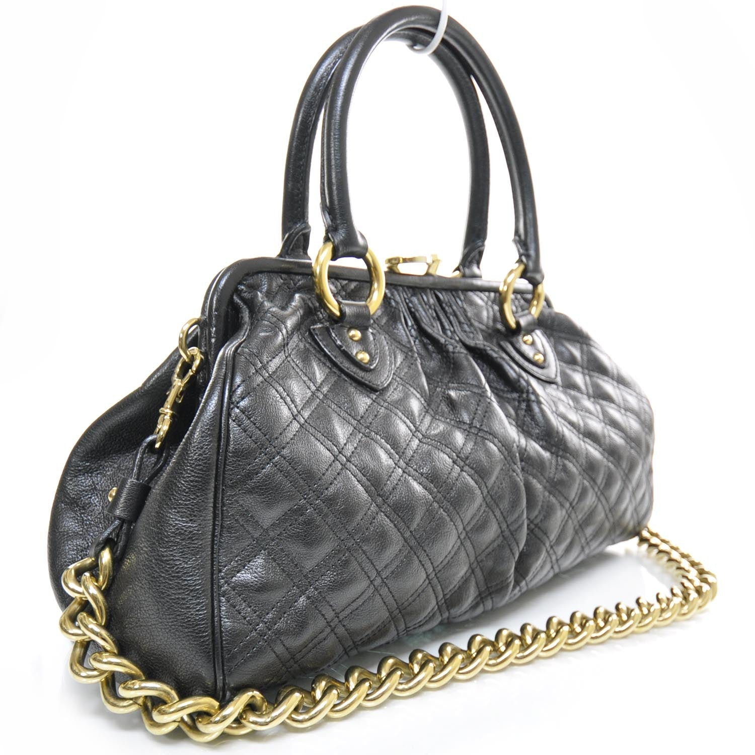 Marc Jacobs Quilted Leather East West Stam Bag Black 2 of 10