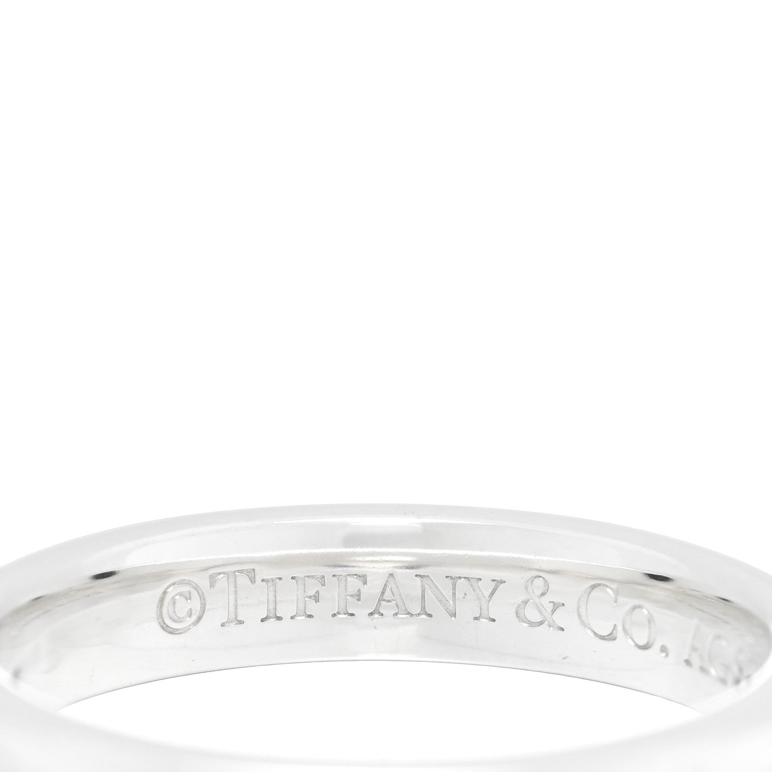 Tiffany Sterling Silver Narrow 1837 Band Ring 58 8.25 4 of 4