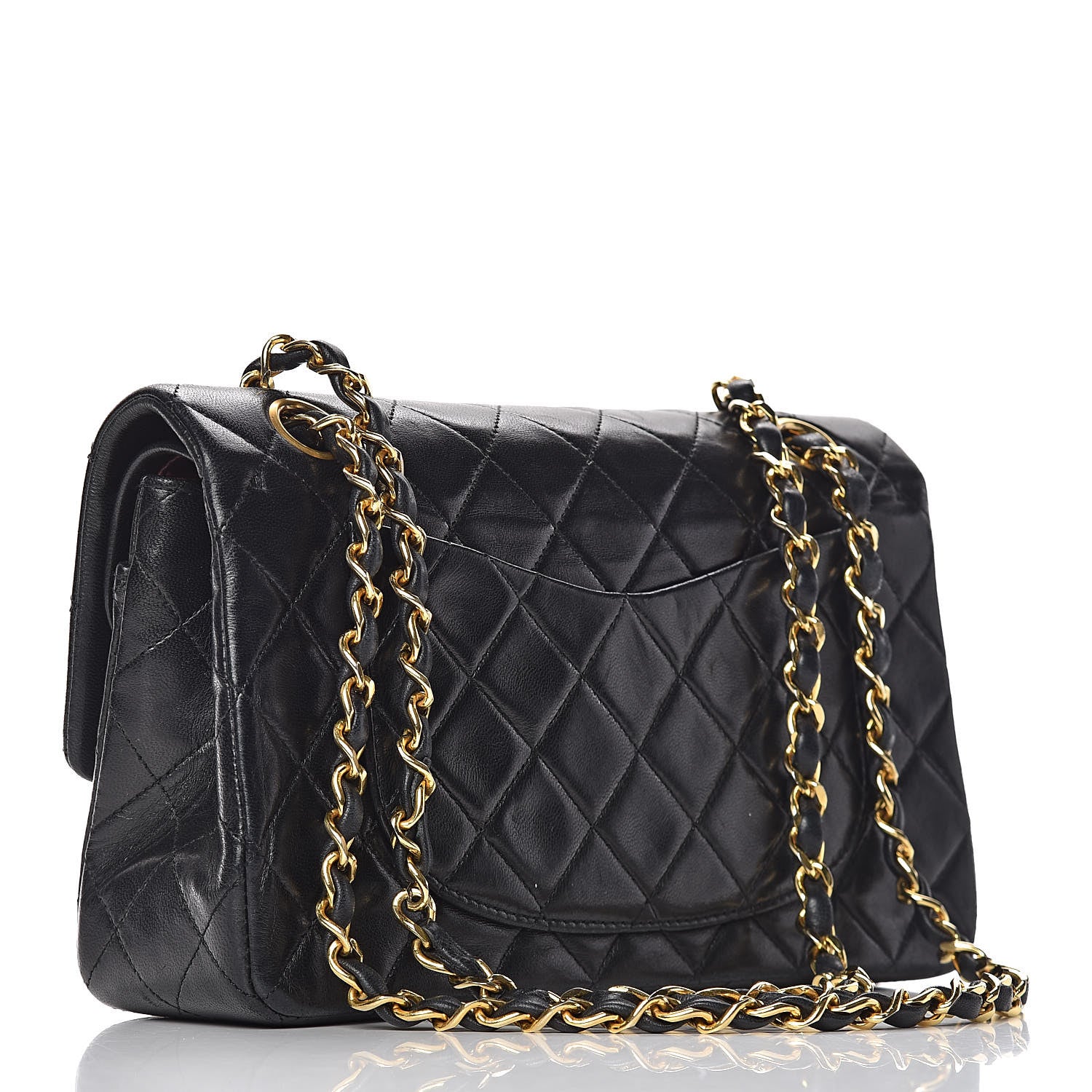 Chanel Lambskin Quilted Small Double Flap Black 3 of 23