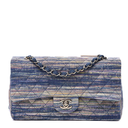 Chanel Denim Quilted Medium Double Flap 1 of 10