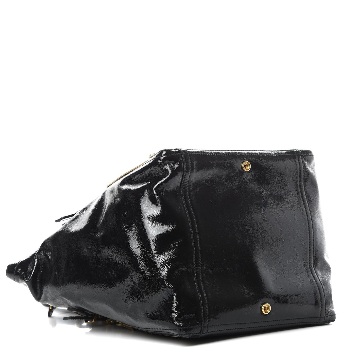 Patent Large Downtown Tote Black