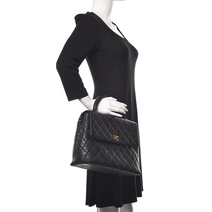 Chanel Caviar Quilted Jumbo Kelly Flap Black 2 of 11