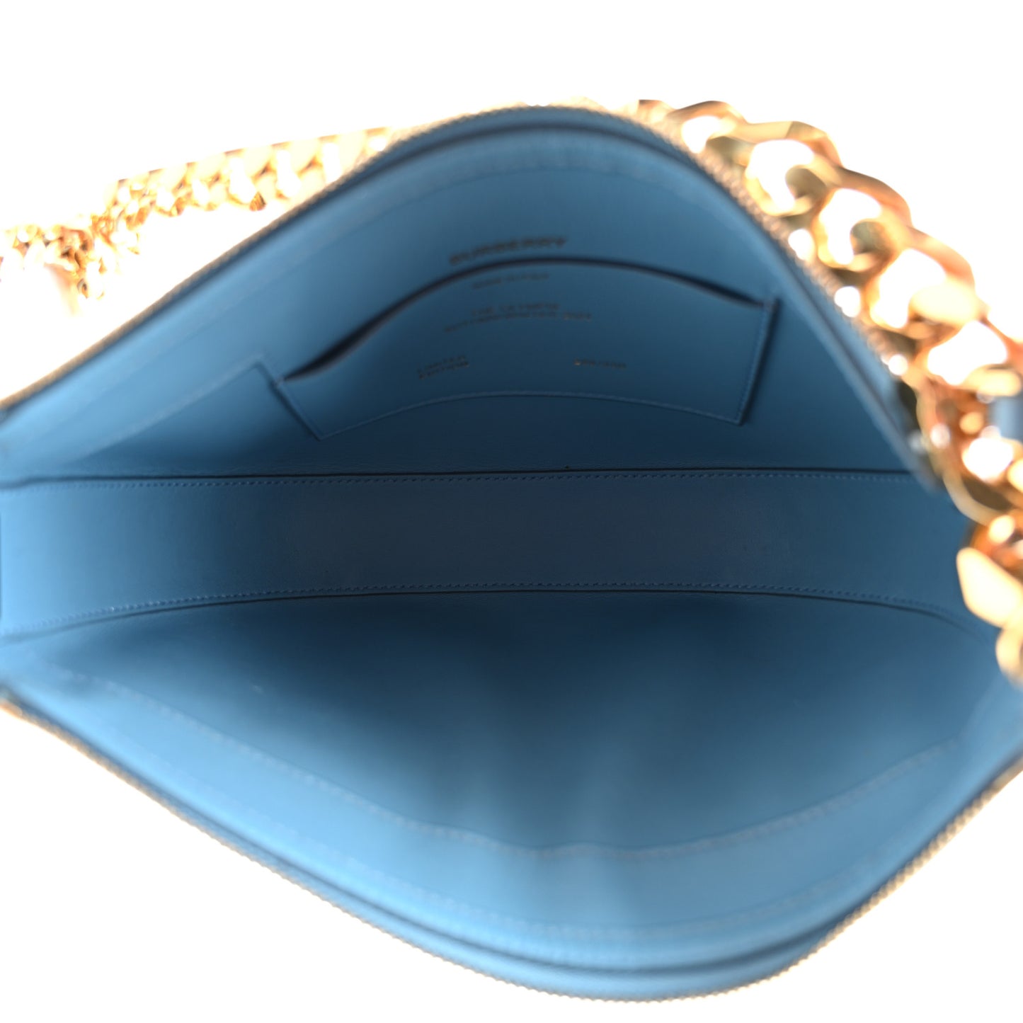 Lambskin Small Olympia Chain Shoulder Bag Pale Blue