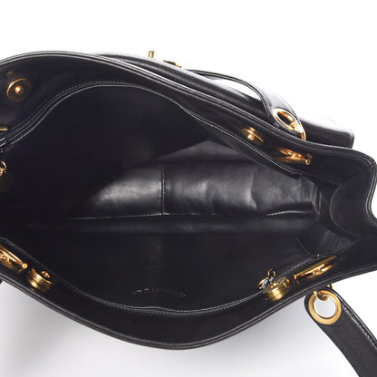 Chanel Lambskin CC Shopper Tote Black 5 of 13