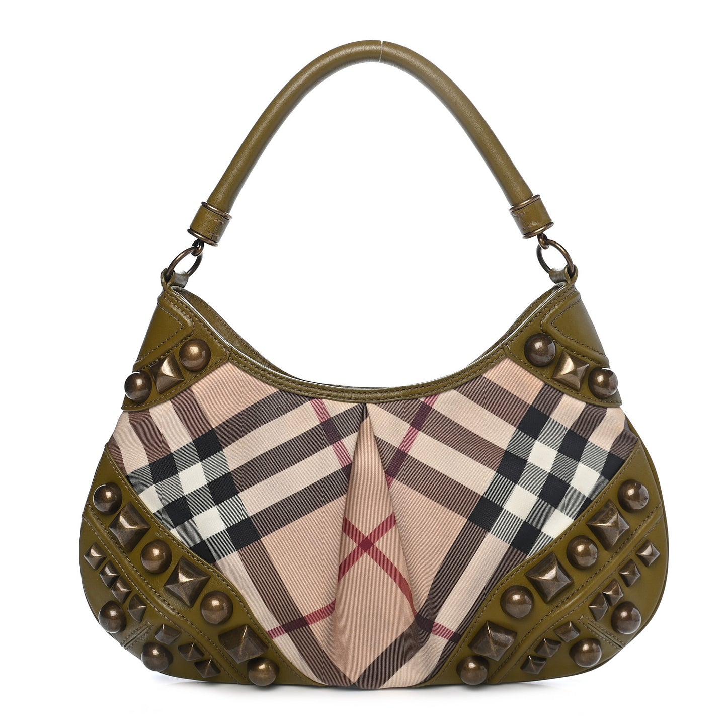 Nova Check Mega Stud Medium Alverton Hobo Green