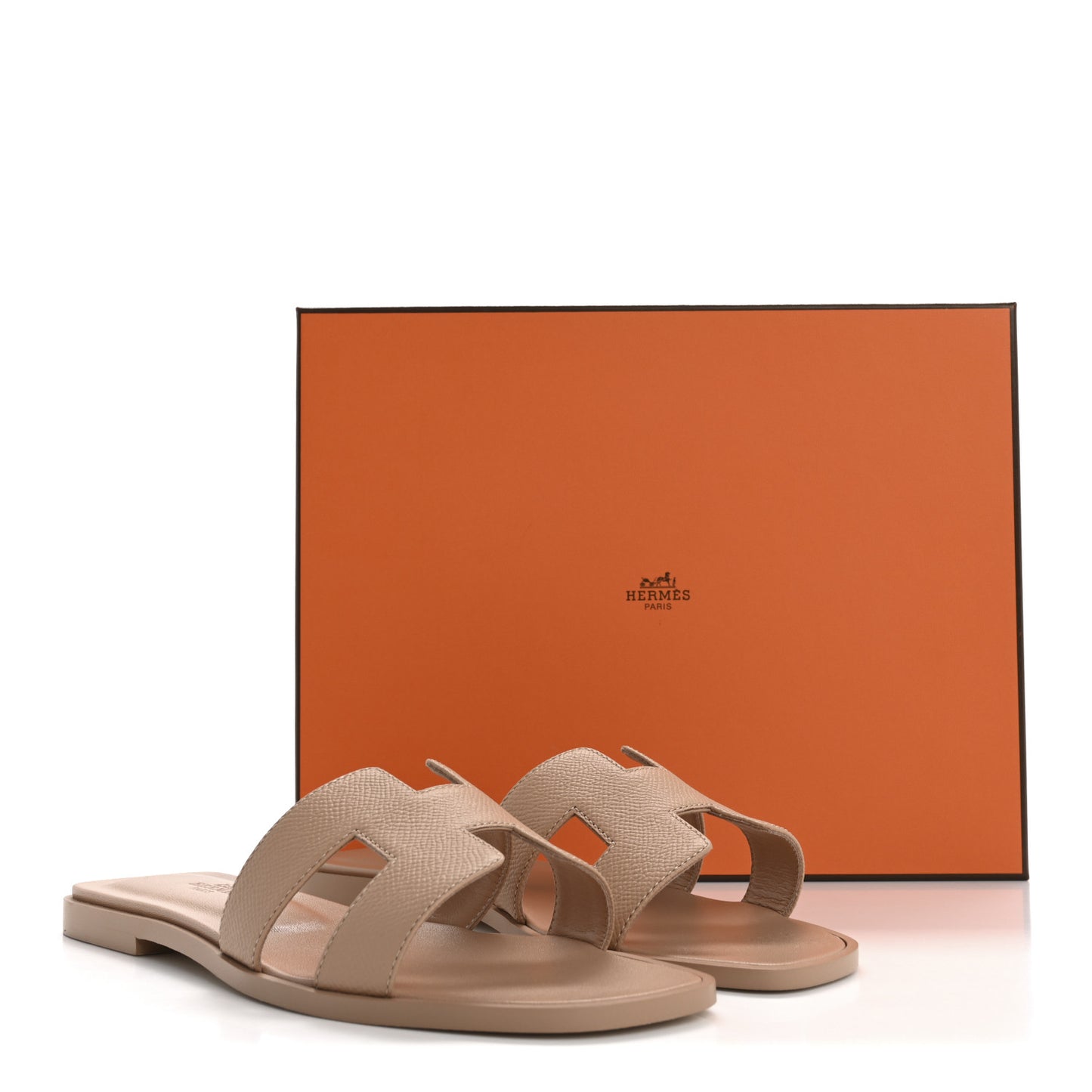 Epsom Oran Sandals 37.5 Beige Perlino