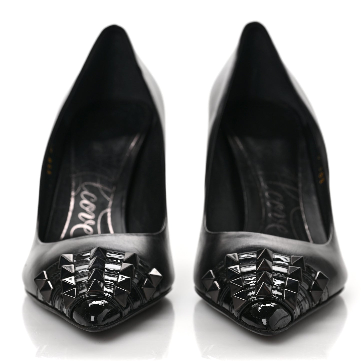 Kidskin Rockstud Alcove 90mm Pumps 38.5 Black