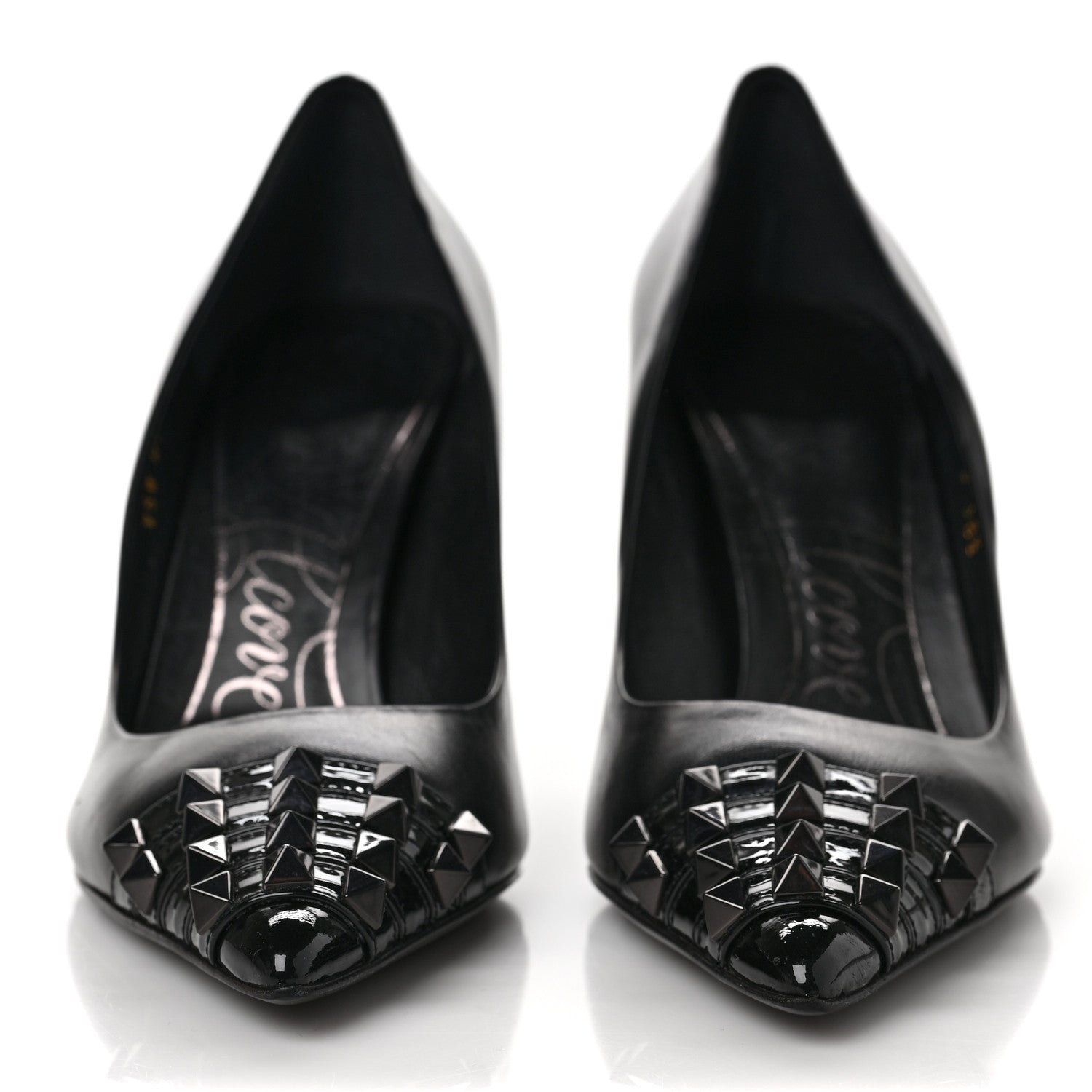 Valentino Garavani Kidskin Rockstud Alcove 90mm Pumps 38.5 Black 2 of 9