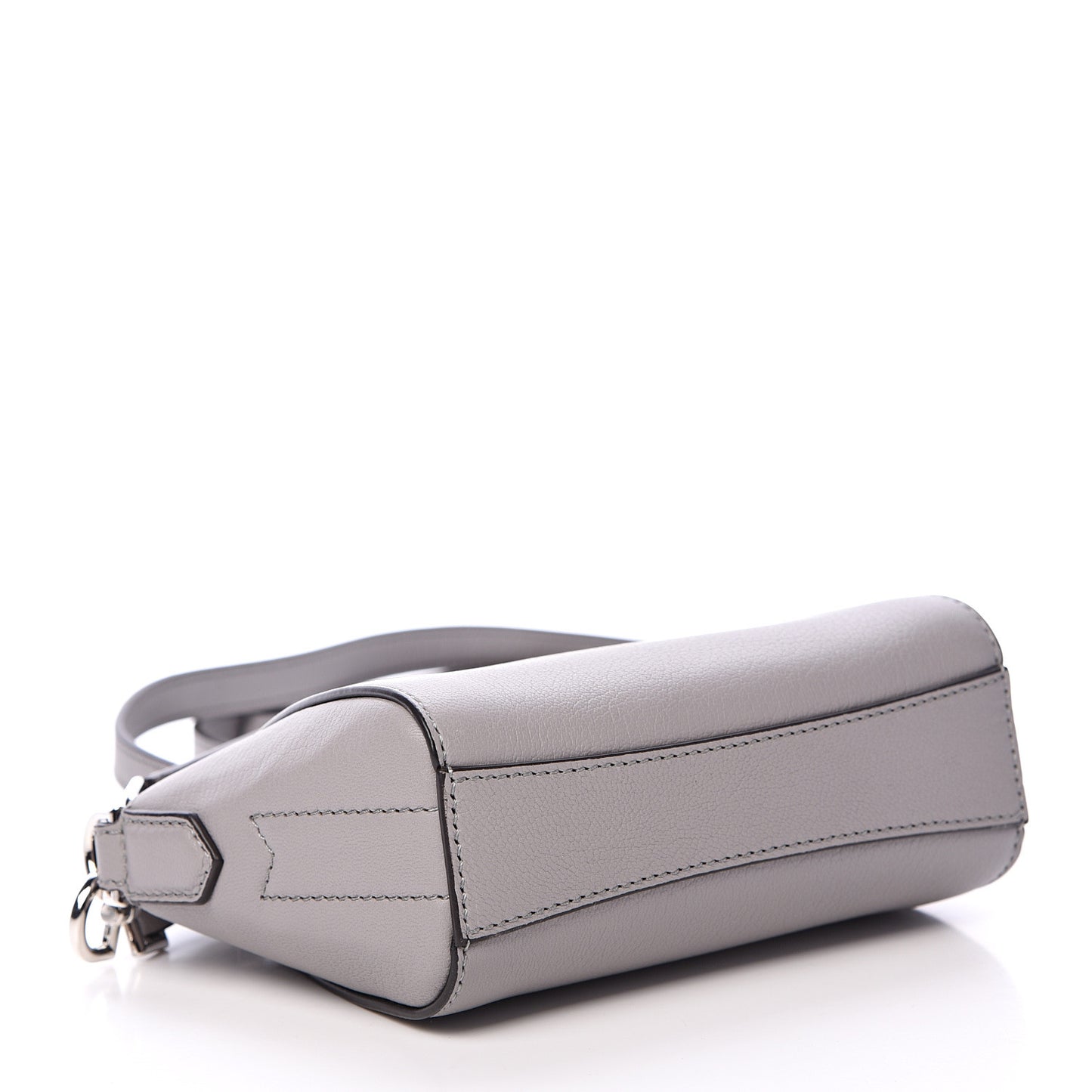 Sugar Goatskin Nano Antigona Pearl Grey