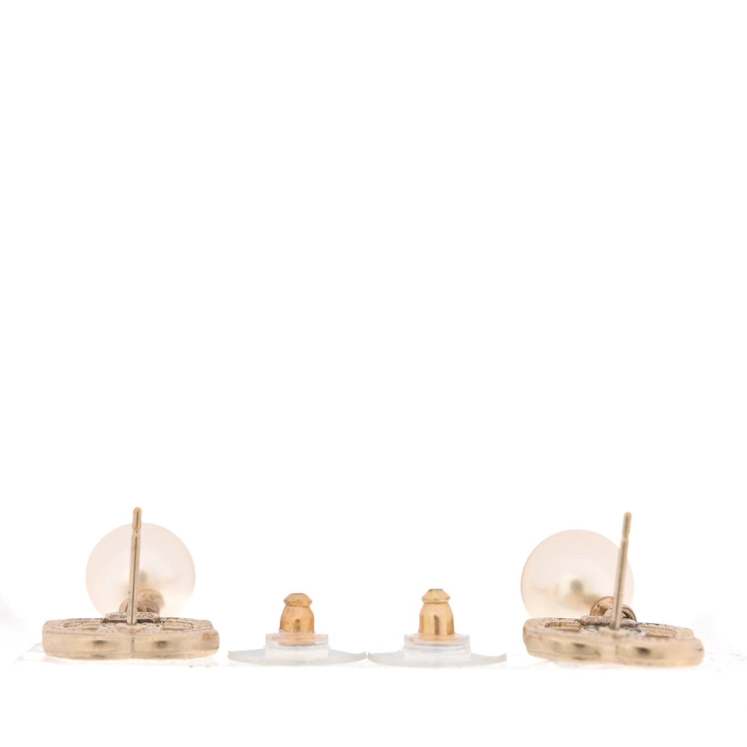 Chanel Pearl CC Drop Earrings Gold 3 of 4