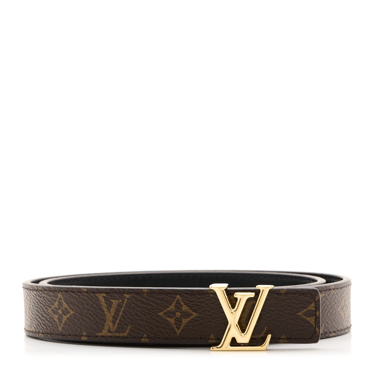Louis Vuitton Calfskin Monogram 20mm LV Iconic Reversible Belt 75 30 Black 1 of 8