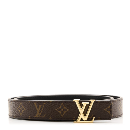 Louis Vuitton Calfskin Monogram 20mm LV Iconic Reversible Belt 75 30 Black 1 of 8