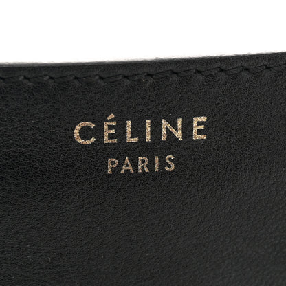 Celine Smooth Calfskin Tweed Tartan Mini Luggage Midnight 6 of 16