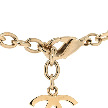Chanel Metal CC Heart Turnlock Charms Choker Necklace Gold 4 of 5