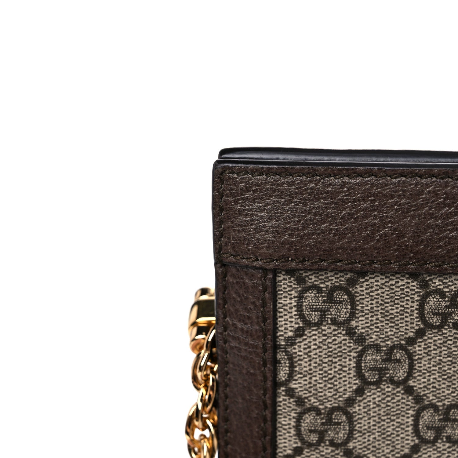 Gucci GG Supreme Monogram Web Medium Ophidia Chain Shoulder Bag Brown 14 of 17