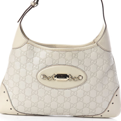 Gucci Guccissima Punch Hobo Off White 7 of 12