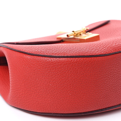 Chloe Grained Lambskin Drew Shoulder Bag Intense Red 7 of 8