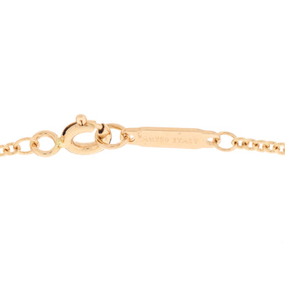 Tiffany 18K Rose Gold Diamond Tag Chain Necklace 6 of 7